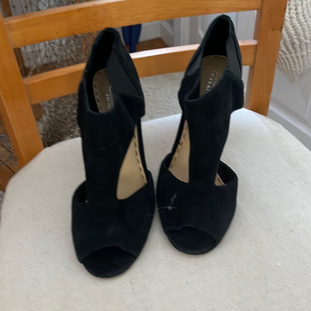 Coach black almost like a suede material size 6 1/2
